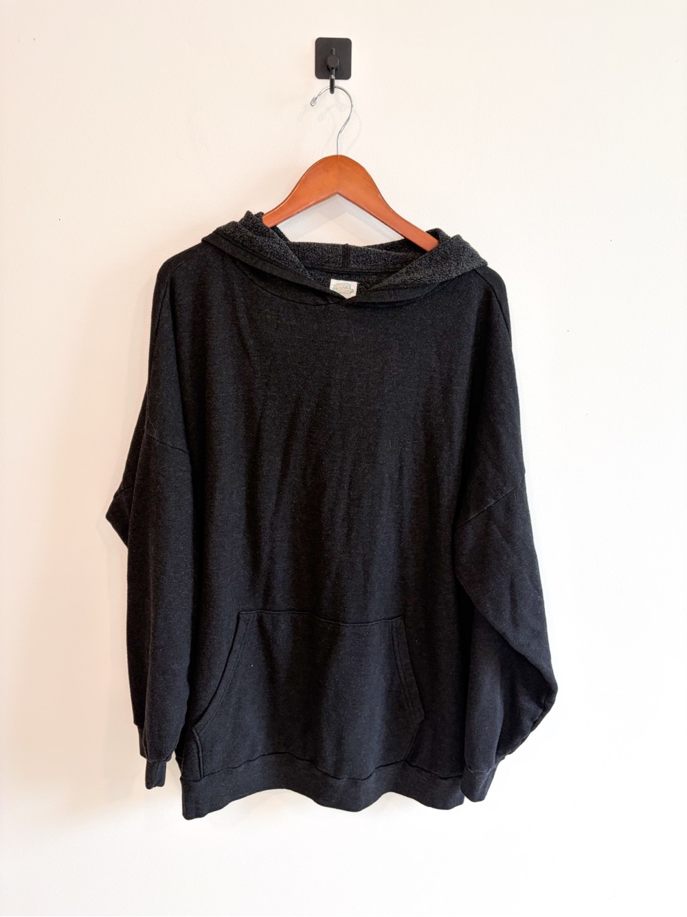 Tiger & Eloise Charcoal Black Womens Hoodie Plus Size XXXL